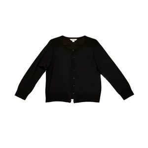 LK Bennett Metallic Black Libby Cardigan